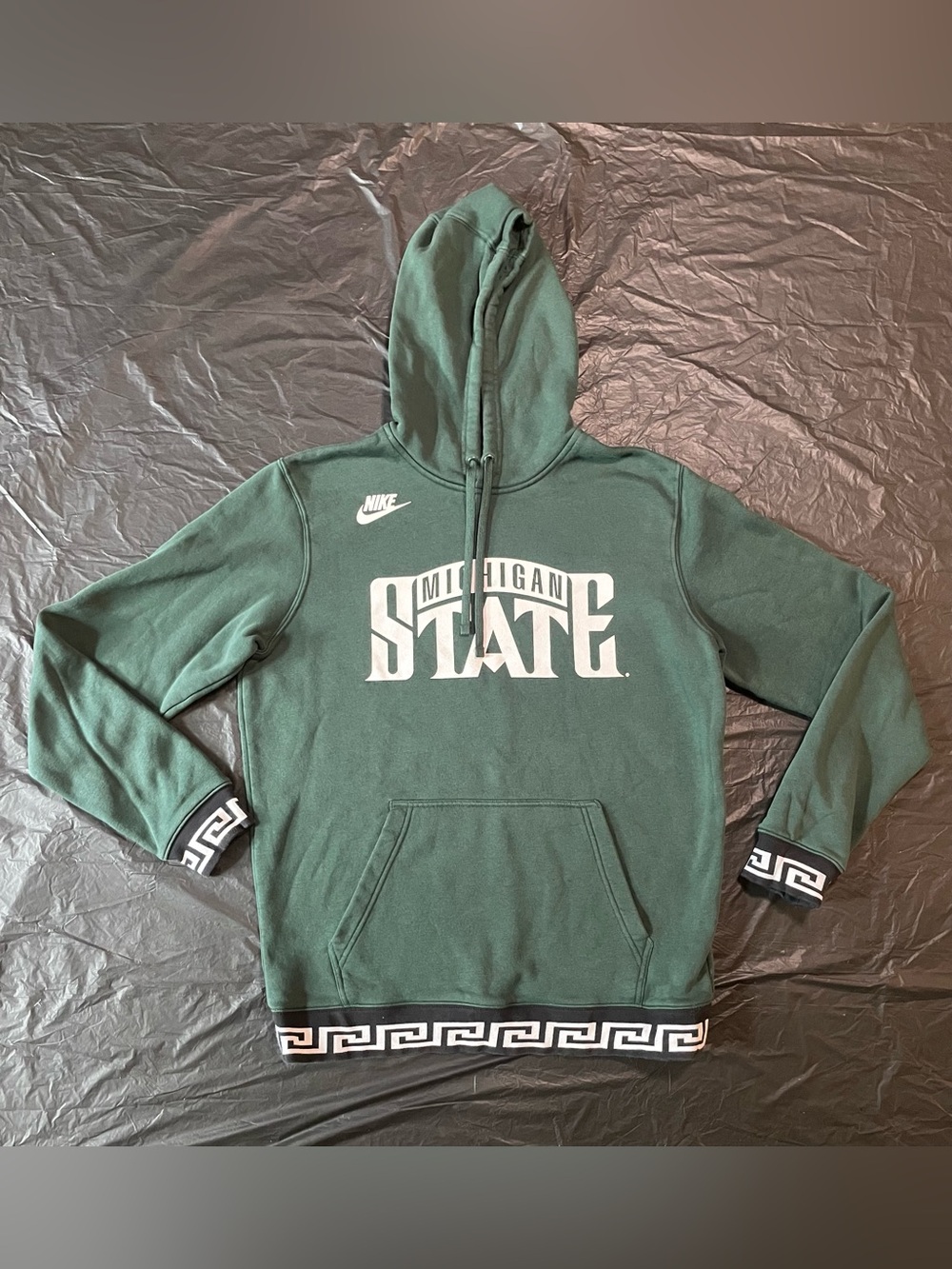 Nike Dark Green Hoodie with Pink Tag
